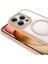 Apple iPhone 16 Pro Kılıf Wireless Şarj Özellikli Krom Magsafe Silikon Kapak 2