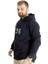 Mode Xl Büyük Beden Erkek Sweatshirt Kapüşonlu 23540 Lacivert 2
