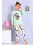 Elmp Yeşil Dinazor Desenli %100 Pamuk Erkek Çocuk Pijama Takımı 1-9 Yaş 3071 1