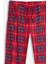 Kareli Erkek Pijama Altı Yumuşak Süet Kumaş Rahat Kesim Cepli Ipli Relax Fit Kırmızı Ekoseli Esnek 6