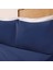 Soft Oxford Yastıklı Çift Kişilik Nevresim Takımı - Lacivert 2