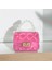Kız Çocuk-Tarz Fenomen Jöle Çanta Pembe Parıltılı Beyaz Inciler 12.5X4.5X9CM 4