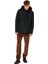 Siyah - Yeşil Erkek Kareli Zip Ceket FOA404860 Bear Cozy Hooded Jacket 5