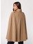 Kahve Kadın Kaban Marlene Cape - Soft Mıxed Wool 4