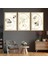 Ahşap Çerçeveli Kolaj Çizim Modern Tablo 1