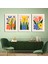 Matisse - Boho - Art Deco - Soyut - Doğa ( 3 Lü Çerçevesiz ) Poster - Afiş - Tablo KR2C00715/ 1