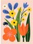 Matisse - Boho - Art Deco - Soyut - Doğa ( 3 Lü Çerçevesiz ) Poster - Afiş - Tablo KR2C00715/ 3