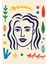 Matisse - Boho - Art Deco - Soyut - Doğa ( 3 Lü Çerçevesiz ) Poster - Afiş - Tablo KR2C00679/ 2