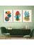 Matisse - Boho - Art Deco - Soyut - Doğa ( 3 Lü Çerçevesiz ) Poster - Afiş - Tablo KR2C00267/ 1