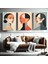 Matisse - Boho - Art Deco - Soyut - Doğa ( 3 Lü Çerçevesiz ) Poster - Afiş - Tablo KR2C00045/ 1