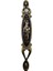 Miray 96 mm Metal Antik Sarı - Siyah Porselen Desenli - 5 Adet 1