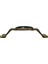 Miray 96 mm Metal Antik Sarı - Siyah Porselen Desenli - 5 Adet 2