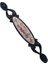 Miray 96 mm Metal Siyah Porselen Motif Desenli - 5 Adet 3