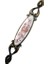 Miray 96 mm Metal Antik Sarı - Porselen Desenli - 5 Adet 3