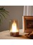 LED Hareket Sensörlü, Dim Edilebilir, Mum Efektli Günışığı Rengi Şarjlı Masa Lambası 1