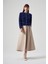 Triko Düğme Detay Kısa Hırka 7001 Saks 3