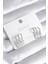 Pilelistore Pirinç Gümüş Renk 3'lü Sallantı Zirkon Taşlı Küpe - TJ-BKP8421 1