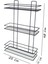 Yapışkanlı 3 Katlı Banyo Rafı Duş Şampuanlık Duvar Düzenleyici Organizer 1