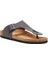 / Maui - Deri Parmak Arası Terlik ( Gri Yağlı Deri ) 1