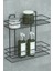 Yapışkanlı 2 Katlı Banyo Rafı Duş Şampuanlık Duvar Düzenleyici Organizer 5