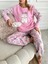 Paça Lastik Detaylı Polar Ikili Pijama Takımı VG006 2