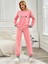 Raporlu Pembe Polar Kalp Desenli Pijama Takım VG009 1