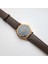 Retro Kayışlı Kadın Kol Saati, Vintage Tasarım, Klasik Tasarım, Rose Gold, Koyu Kahve Kordon 5