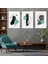 Soyut Desen 3'lü Mdf Tablo Set 1