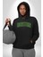 Boston Erkek Kadın Siyah Dijital Baskılı Kapüşonlu Sweatshirt Hoodie 1