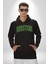 Boston Erkek Kadın Siyah Dijital Baskılı Kapüşonlu Sweatshirt Hoodie 2