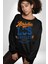 Atletic Los Angeles Erkek Kadın Unisex Dijital Baskılı Siyah Sweatshirt 5