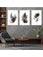 Soyut Desen Şekiller 3'lü Mdf Tablo Set 1