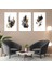 Soyut Desen Şekiller 3'lü Mdf Tablo Set 2