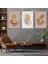 Soyut Desen Şekiller 3'lü Mdf Tablo Set 1