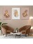 Soyut Desen Şekiller 3'lü Mdf Tablo Set 2