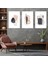 Soyut Desen Taş 3'lü Mdf Tablo Set 1