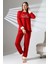 Hello Beautiful Nakış Detaylı Raporlu Polar Kadın Pijama Takımı VG078 3