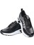 Kadın Günlük Rahat Comfort Taban Parlak Spor Sneaker Ayakkabı Siyah - Beyaz 1