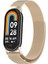 Xiaomi Smart Band 8 Zore Krd-01 Metal Kordon-Starlight 1