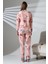 Önü Soft Kalp Desenli Polar Kadın Pijama Takımı VG079 5