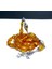 Kızılcık Kesim Sarı Ateş Kehribar Tesbih 7X13MM 4