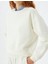Üç Iplik Şardonlu Bisiklet Yaka Pamuklu Basic Sweatshirt 5