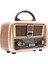 NS-8068 Nostaljik Radyo USB / Tf Kart / Fm Retro Taşınabilir Bluetooth Hoparlör 2