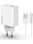 M33T 3.0A 33W Turbo 1mt Usb-A - Type-C Kablolu Usb-A Çıkışlı Şarj Cihazı - Beyaz 1