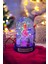 Çam Ağacı Mum ve LED Işıklı Noel Baba Fanus Kutulu Yılbaşı Seti Yılbaşına Özel Hediye Noel Hediyesi 3