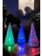 Kristal LED Işıklı Çam Ağacı Mum 3'lü Yılbaşı Süsü Işık Lamba Abajur Pilli Renkli Noel Süs Yılbaşına 2