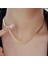 Italyan Ezme Çelik Zincir Kolye Gold Renk Çelik Kolye Unisex Ürün 3