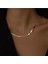 Italyan Ezme Çelik Zincir Kolye Gold Renk Çelik Kolye Unisex Ürün 4