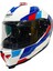 Kapalı Kask Sw 865 Titan Beyaz Mavi Kırmızı 2
