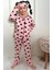 Pjkö Minnie Mause Desenli Pudra Uzun Kollu Önden Düğmeli Kız Çocuk Pijama Takımı 4-12 Yaş 500U-P 1